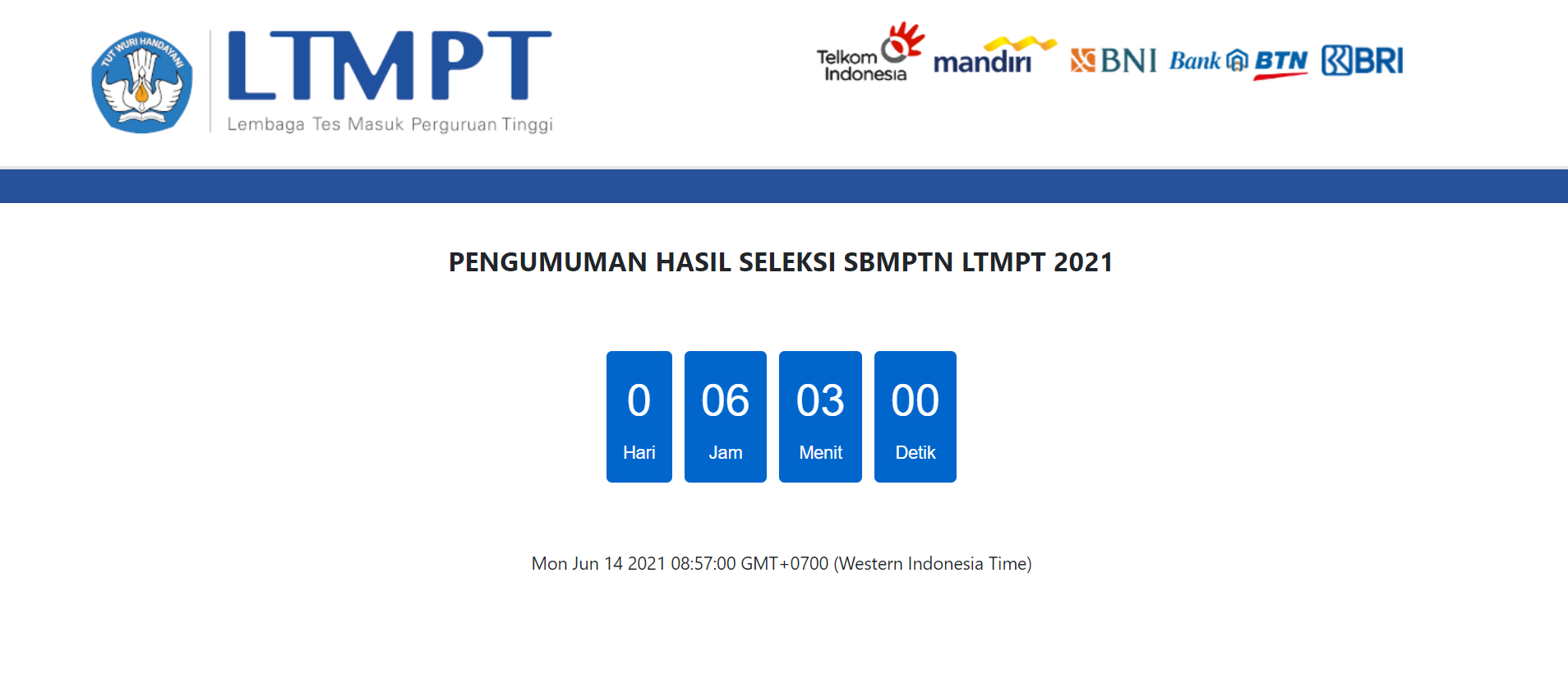 Link Pengumuman Hasil SBMPTN 2021